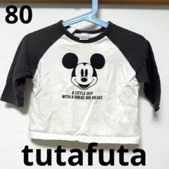 tutafuta ミッキーマウス Tシャツ サイズ80 七部丈