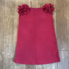 Zara Kids 赤いフラワーワンピース 104cm