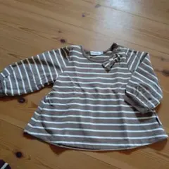 birthday party ストライプ長袖Tシャツ 80cmのサムネイル