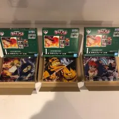 一番くじ　ワンピース　ガラスプレート３点セット