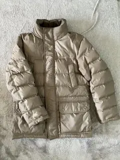 ユニクロ　メンズ　ダウンコート　ジャケット　カーキ　S