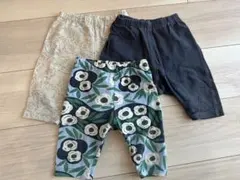 【美品】ユニクロ レギンス3点セット80cm