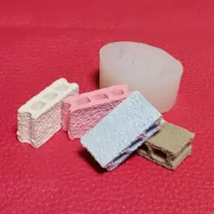 ハンドメイド シリコンモールド コンクリートブロック