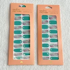 【新品】ジェラートファクトリー ネイルシール 深海の紫色メロディ 2個セット