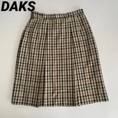 DAKS チェック柄 プリーツスカート 63/90