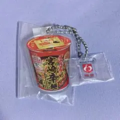 【送料込み】明星 チャルメラ　ロゴチャーム付きアクリルキーホルダー＆ステッカー