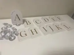 テーブルナンバー A-L スタンド付き