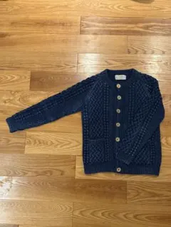 INVERALLAN ネイビー ケーブルニット Mサイズ