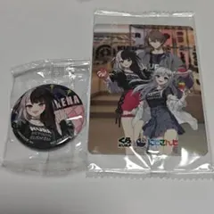 にじさんじ くら寿司 夜見れな 缶バッジ SMC組カード セット