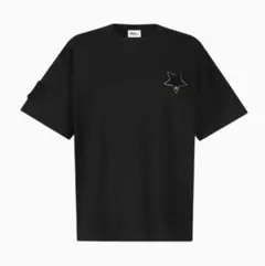 Bibiy. スターワッペン Tシャツ ブラック Bibiy. 星型ワッペン 半袖Tシャツ ブラック - メルカリ