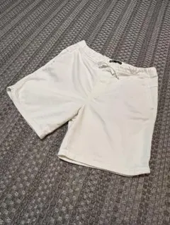 美品 ZARA ホワイト ショートパンツ ハーフパンツ ザラ L 短パン 白