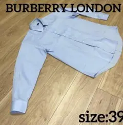 BURBERRY LONDON バーバリー　水色 長袖シャツ サイズ39