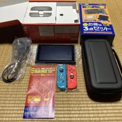 Nintendo Switch 本体 赤青 Joy-Con 付属品セット