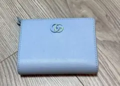⭐︎GUCCI ダブルG ウォレット財布 ライトブルー