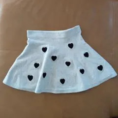 H&M グレー ハート柄スカート 130-140
