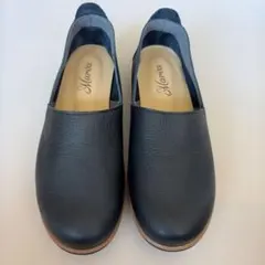 未使用】Maroa 本革 シューズ 24cm ブラック - メルカリ