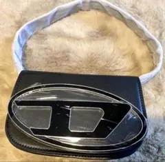 ディーゼル レザークロスボディバッグ　ブラック