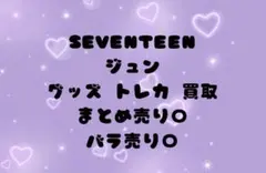 SEVENTEEN セブチ ジュン 過去トレカ セット まとめ売り