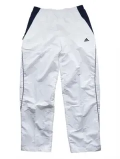 【新品タグ付】Y2K adidas ナイロン トラックパンツ 白 M〜S相当のサムネイル
