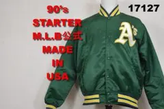 スターター 90’ｓMLB 公式 スタジャン USA製17127 アスレチックス