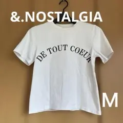 &.NOSTALGIA ロゴTシャツ ホワイト Mサイズのサムネイル
