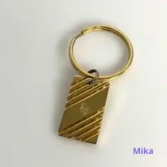 ChristianDior クリスチャンディオール キーホルダー ゴールド ロゴ