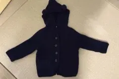 baby GAP フード付きカーディガン 12-18ヶ月 ネイビー
