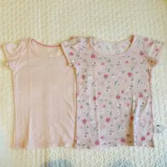 ユニクロ　コットンメッシュ　半袖　100