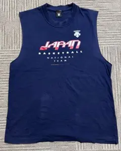 デサント バスケ カットスリーブシャツ ジャパンデザイン 紺のサムネイル