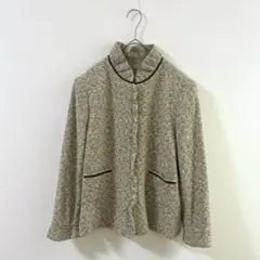 4136 バイスバーサ　ジャケット　ベージュ　フォーマル　セレモニー　仕事　M