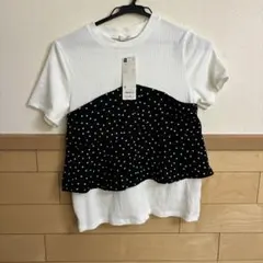 GU ドットビスチェコンビT 半袖