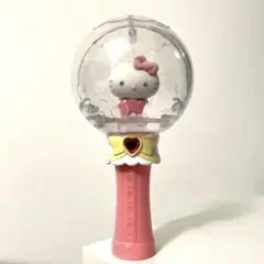 サンリオキャラクターズ　ハローキティ　ふわふわフロッキードール　カプセルステッキ