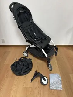 BABYZENYOYO2の6＋　荷物バック　車輪　レインカバー付きのサムネイル