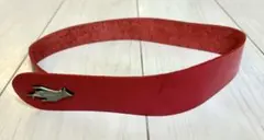 赤 レザー ヴィンテージ ベルト