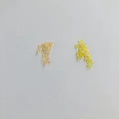 『まとめ売り』　ハート　カボション　デコパーツ　オレンジ　黄色