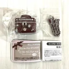 【匿名配送】ジルスチュアート ミニブローチバニティキーホルダー赤