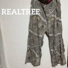 REALTREE 迷彩柄パンツ ピンクウエストバンド