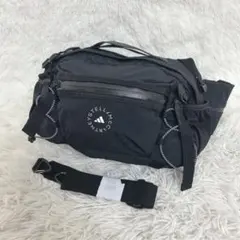 【美品】adidas ステラマッカートニー ボディバック ウエストポーチ 黒