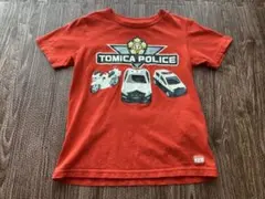 トミカ 警察車両 Tシャツ 赤　120