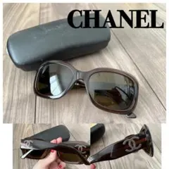 美品 CHANEL サングラス ココマーク ブラウン ケース付 ハワイで購入のサムネイル