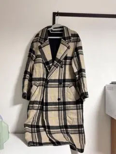 UNUSED Check coat 18AW ウール チェックコート 3 - メルカリ
