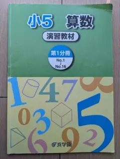 浜学園 小5 算数 テーマ教材・ 演習教材 計算テキスト 5年生 4冊セット