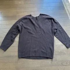 ユニクロ　セーター　茶色　ブラウン　メンズXL