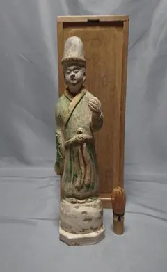 御尊像　天手力男神(あめのたぢからおのかみ)木彫　日本神話　戸隠神社　戦前 御尊像 天手力男神(あめのたぢからおのかみ)木彫 日本神話 戸隠神社