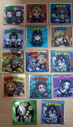 鬼滅の刃マン2 シール ビックリマンシール　チョコ　まとめ売り 13枚　ロッテ