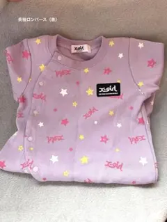 【X-girl】長袖　ロンパース　靴下　ベビー【美品】のサムネイル