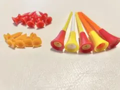 マルチカラーロングゴルフティー ＋ショートティー15本セット