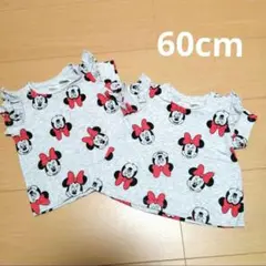 ベビー　H＆M　 ミニーちゃん　Tシャツ　60cm　 2枚セット