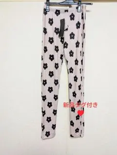 花柄スキニーパンツ ピンク