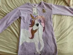 H&M ユニコーン 長袖ワンピース 120/130